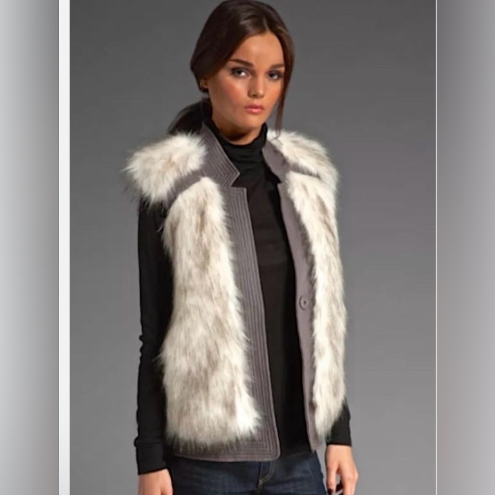 Rebecca Taylor Faux Fur Vest